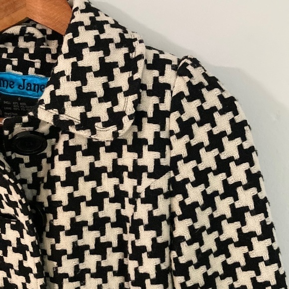 Me Jane S Black/White Button Coat - Picture 6 of 11